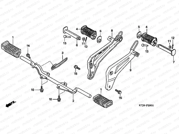 F-20 FOOTREST (CGR125SH5)
