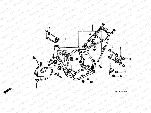 F-20 FRAME / IGNITION COIL (1)