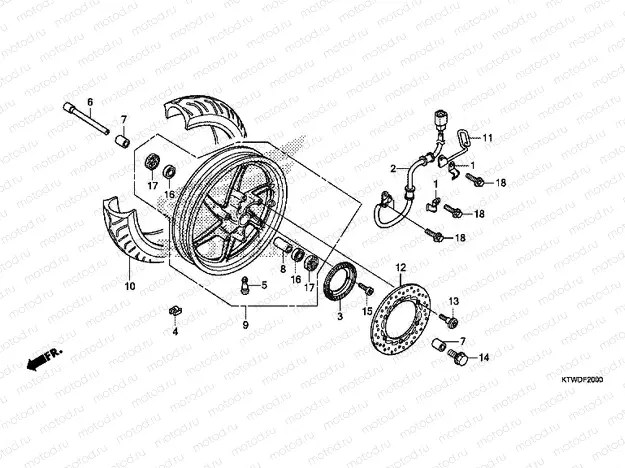 F-20 FRONT WHEEL
