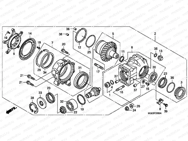 F-20 MAIN GEAR DRIVE GEAR