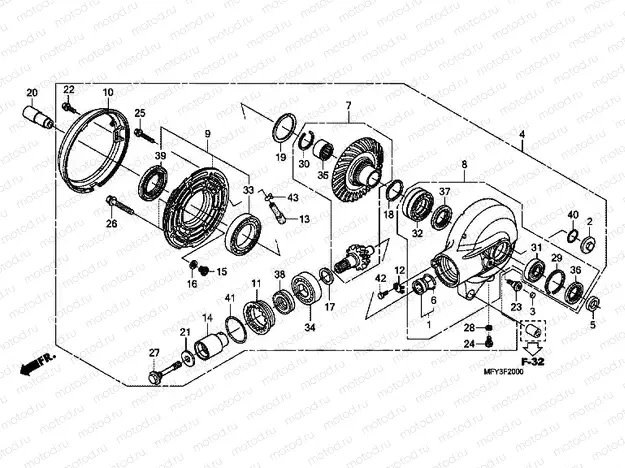 F-20 MAIN GEAR DRIVE GEAR