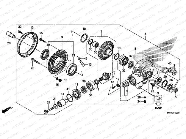 F-20 MAIN GEAR DRIVE GEAR