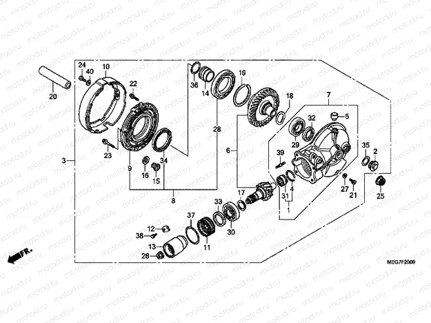 F-20 MAIN GEAR DRIVE GEAR