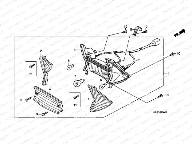 F-20 REAR COMBINATION LAMP