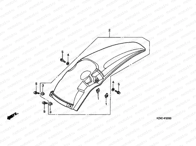 F-20 REAR FENDER