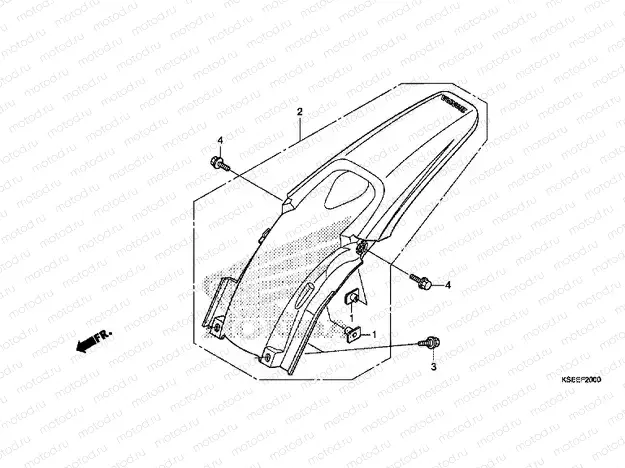 F-20 REAR FENDER