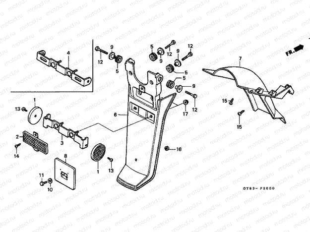 F-20 REAR FENDER