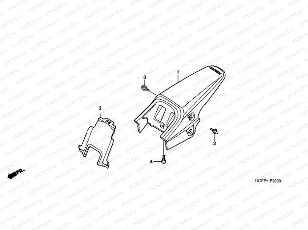 F-20 REAR FENDER