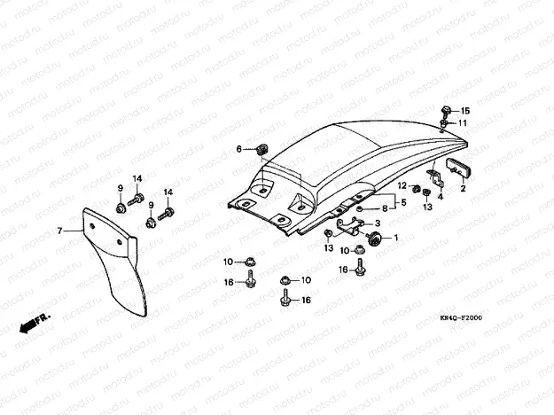 F-20 REAR FENDER
