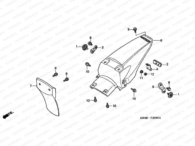 F-20 REAR FENDER