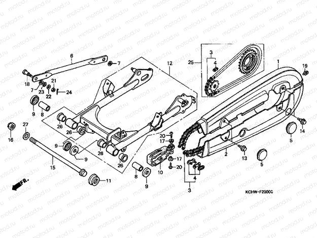 F-20 REAR FORK