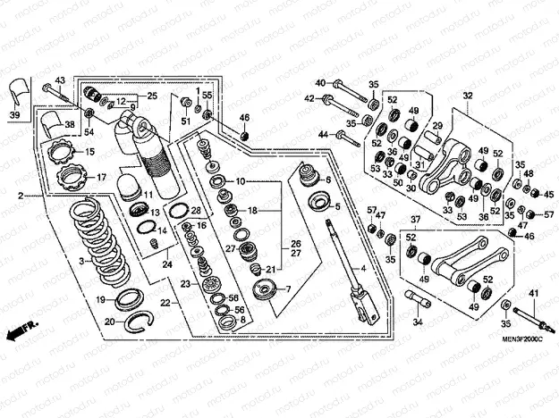 F-20 REAR SHOCK ABSORBER
