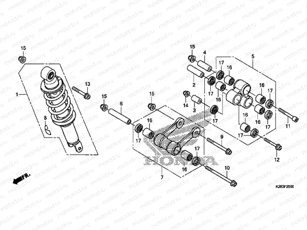 F-20 REAR SHOCK ABSORBER