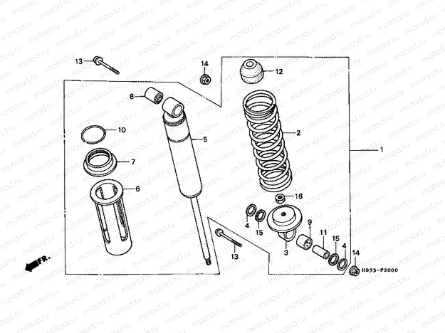 F-20 REAR SHOCK ABSORBER