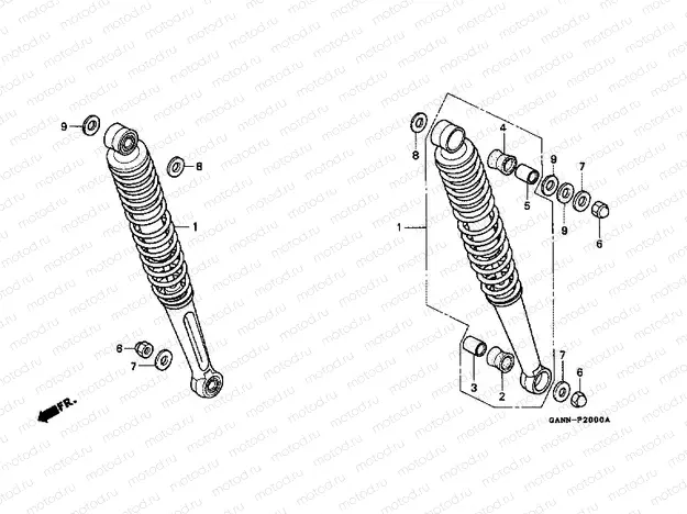F-20 REAR SHOCK ABSORBER