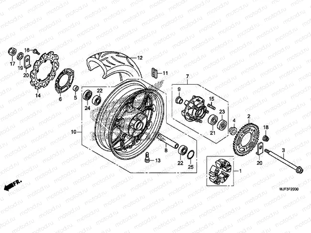 F-20 REAR WHEEL