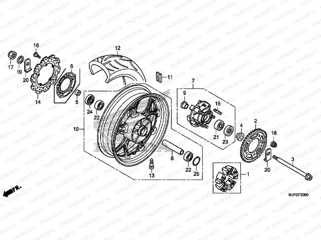 F-20 REAR WHEEL