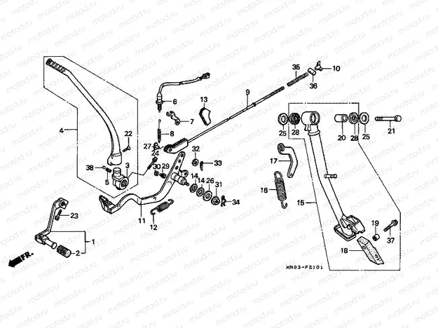 F-21-1 PEDAL / SUPPORT