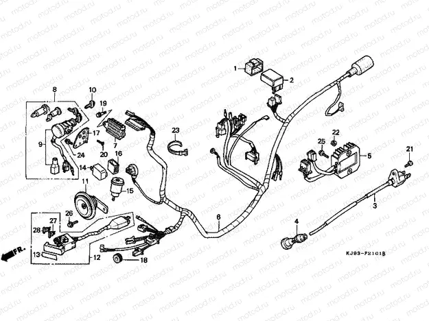 F-21-1 WIRING HARNESS (CH125J / L / M / N / P / R)