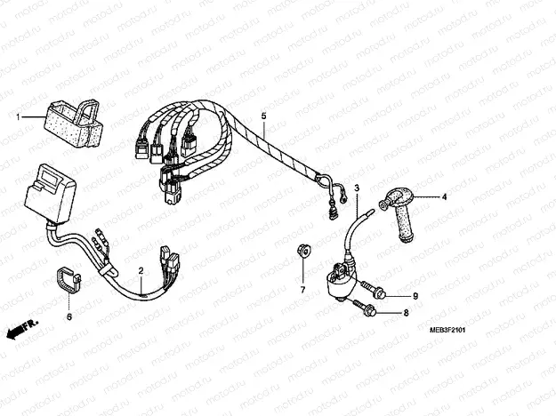 F-21-1 WIRING HARNESS (CRF450R8)