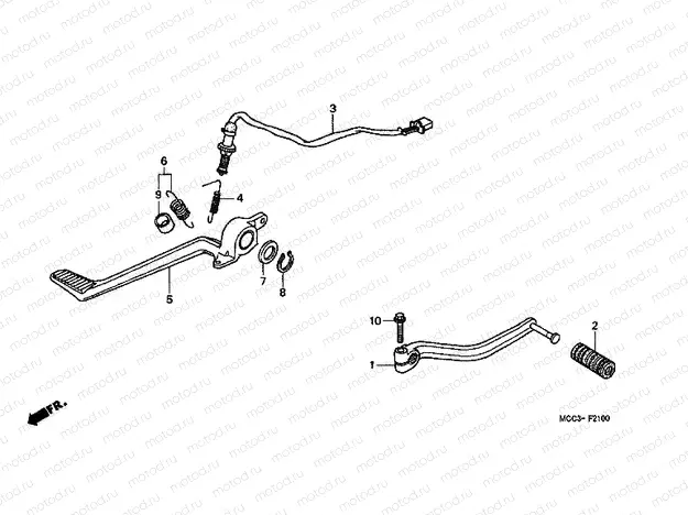 F-21 BRAKE PEDAL / PEDAL REPLACEMENT