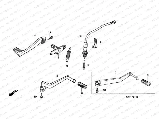 F-21 BRAKE PEDAL / PEDAL REPLACEMENT