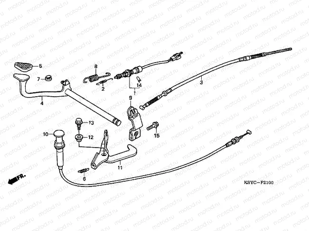 F-21 BRAKE PEDAL (SC1255,6,8)