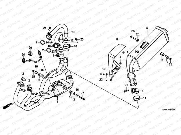 F-21 EXHAUST DRUM