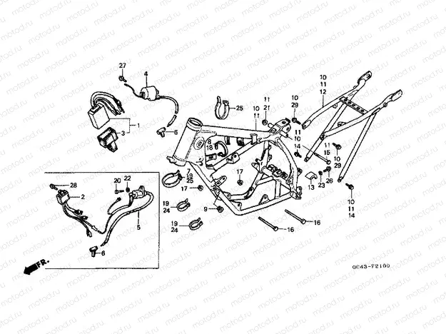 F-21 FRAME / IGNITION COIL
