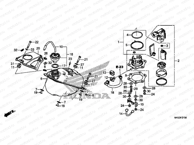 F-21 FUEL TANK (CRF450R) buy cheap online