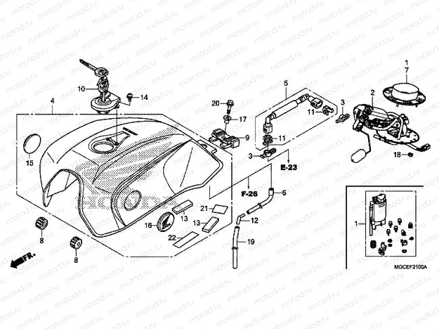 F-21 FUEL TANK / FUEL PUMP