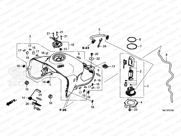 F-21 FUEL TANK & FUEL PUMP