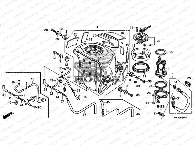 F-21 FUEL TANK / FUEL PUMP