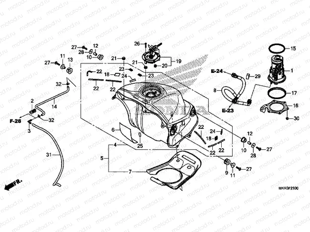 F-21 FUEL TANK & FUEL PUMP