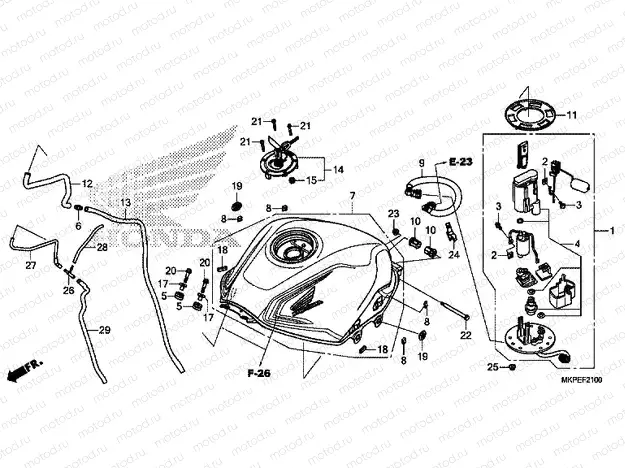 F-21 FUEL TANK / FUEL PUMP