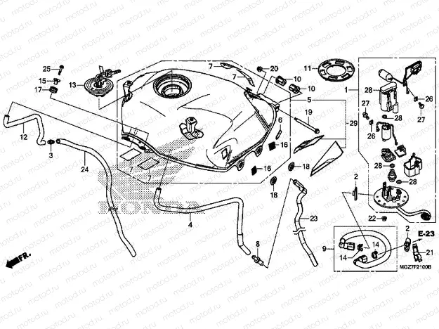 F-21 FUEL TANK / FUEL PUMP