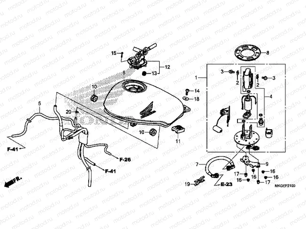 F-21 FUEL TANK & FUEL PUMP