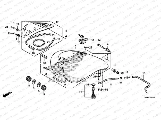 F-21 FUEL TANK (VT1300CR)
