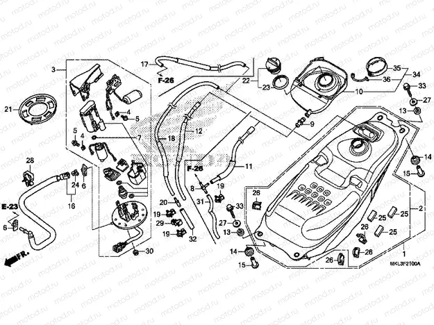 F-21 FUEL TANK/FUEL PUMP