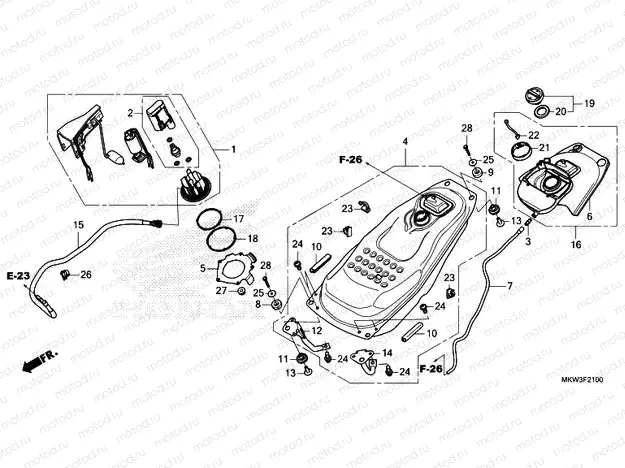 F-21 FUEL TANK/FUEL PUMP