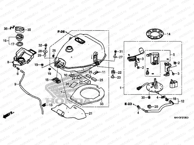 F-21 FUEL TANK/FUEL PUMP