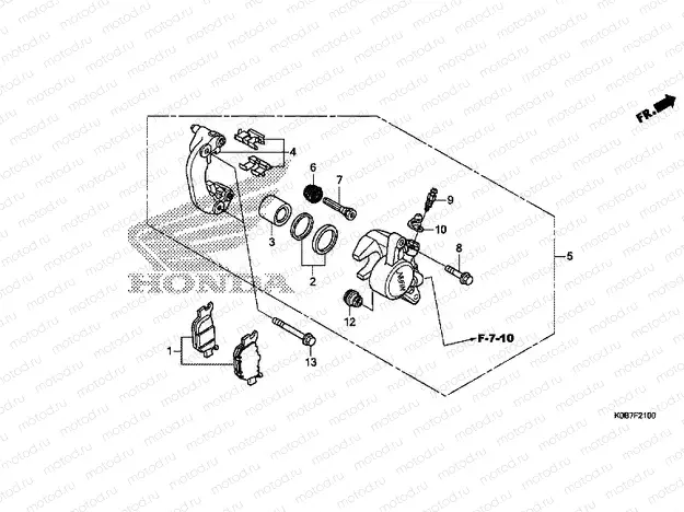 F-21 REAR BRAKE CALIPER
