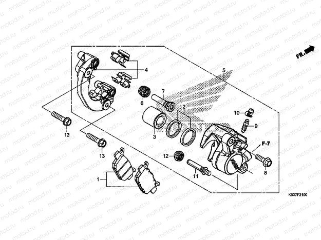 F-21 REAR BRAKE CALIPER