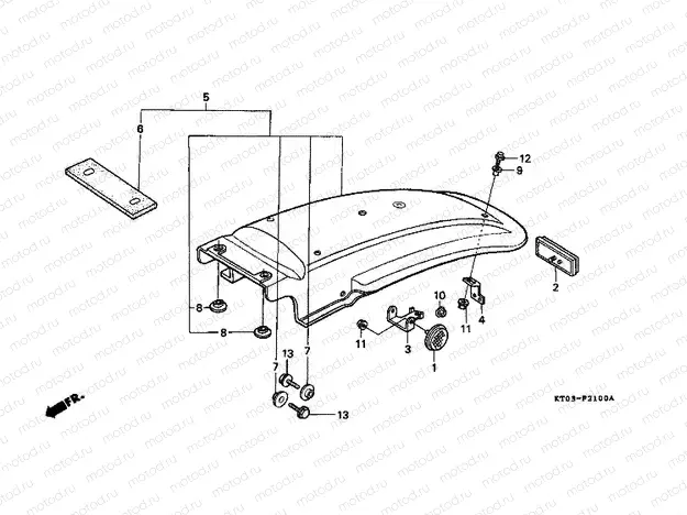 F-21 REAR FENDER