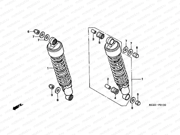 F-21 REAR SHOCK ABSORBER