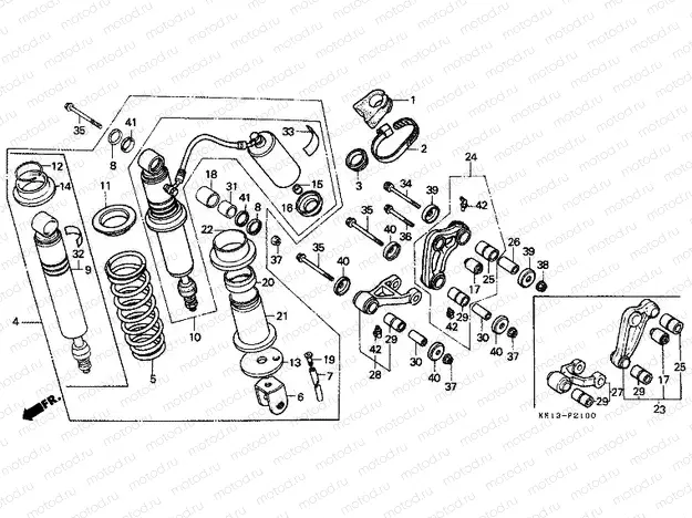 F-21 REAR SHOCK ABSORBER
