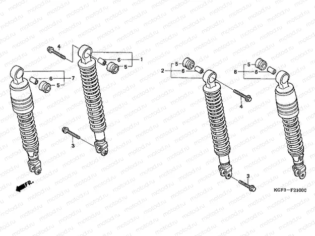 F-21 REAR SHOCK ABSORBER