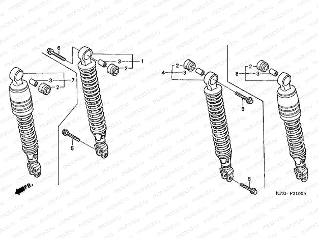 F-21 REAR SHOCK ABSORBER
