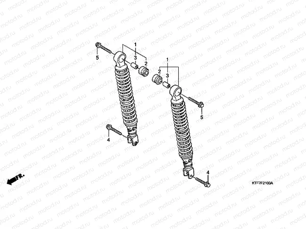 F-21 REAR SHOCK ABSORBER