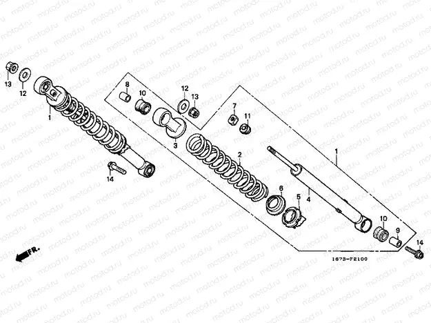 F-21 REAR SHOCK ABSORBER